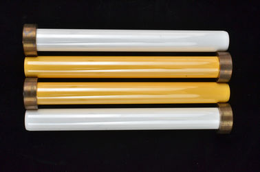 Verschleißfestigkeits-industrielle keramische überzogene Kolben-Tonerde-Kolben-Gelb-Farbe