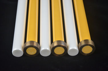 Zirkoniumdioxid-keramischer Kolben-hohe Präzision 22,22 * 207MM Weiß/Gelb