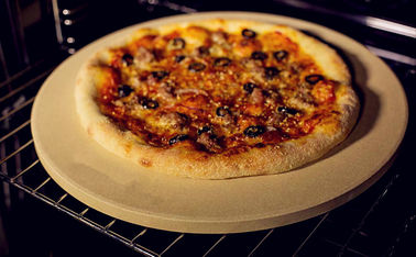 Erstklassiger runder refraktärer Pizza-Stein säuberte leicht Widerstand der hohen Temperatur