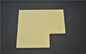 Elektrische Sinternzirkonium-Oxid-keramische Platten-Gelb-Farbe 100 * 100 * 3mm