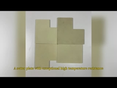 Verarbeitbares Gelbes Zirkoniumoxid Keramikplatte Verschleißbeständigkeit individuell